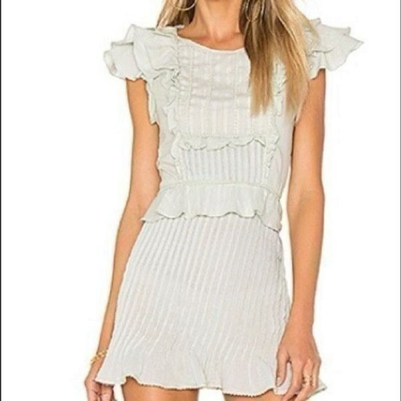 For Love and Lemons Starry Eyed Mini Dress Size S Mint - Picture 2 of 11
